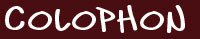 Colophon